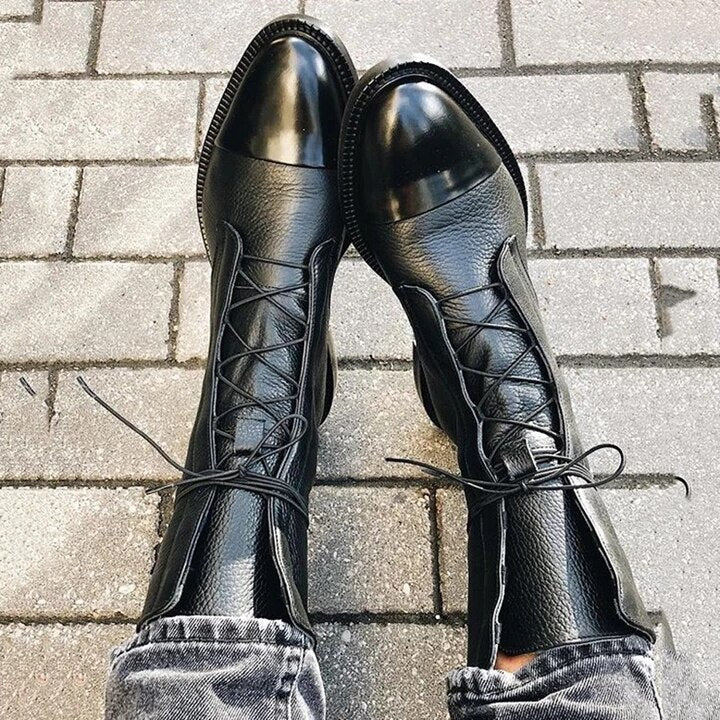 Senna | Lace-Up Heeled Ankle Boots