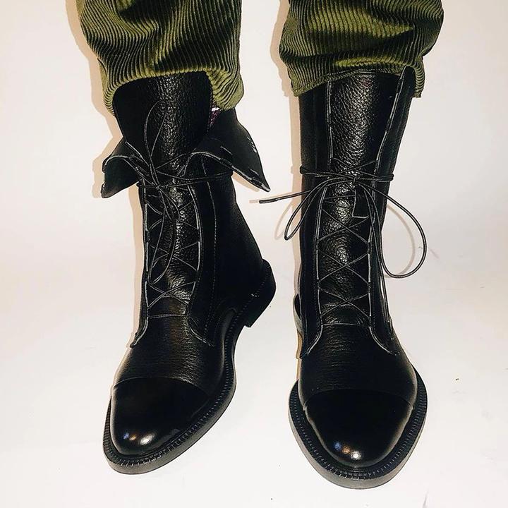Senna | Lace-Up Heeled Ankle Boots