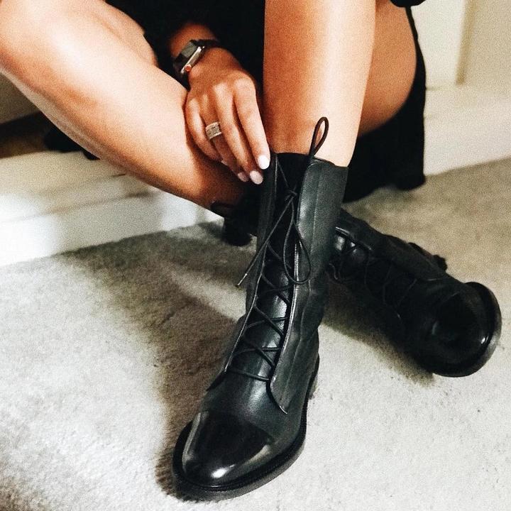 Senna | Lace-Up Heeled Ankle Boots