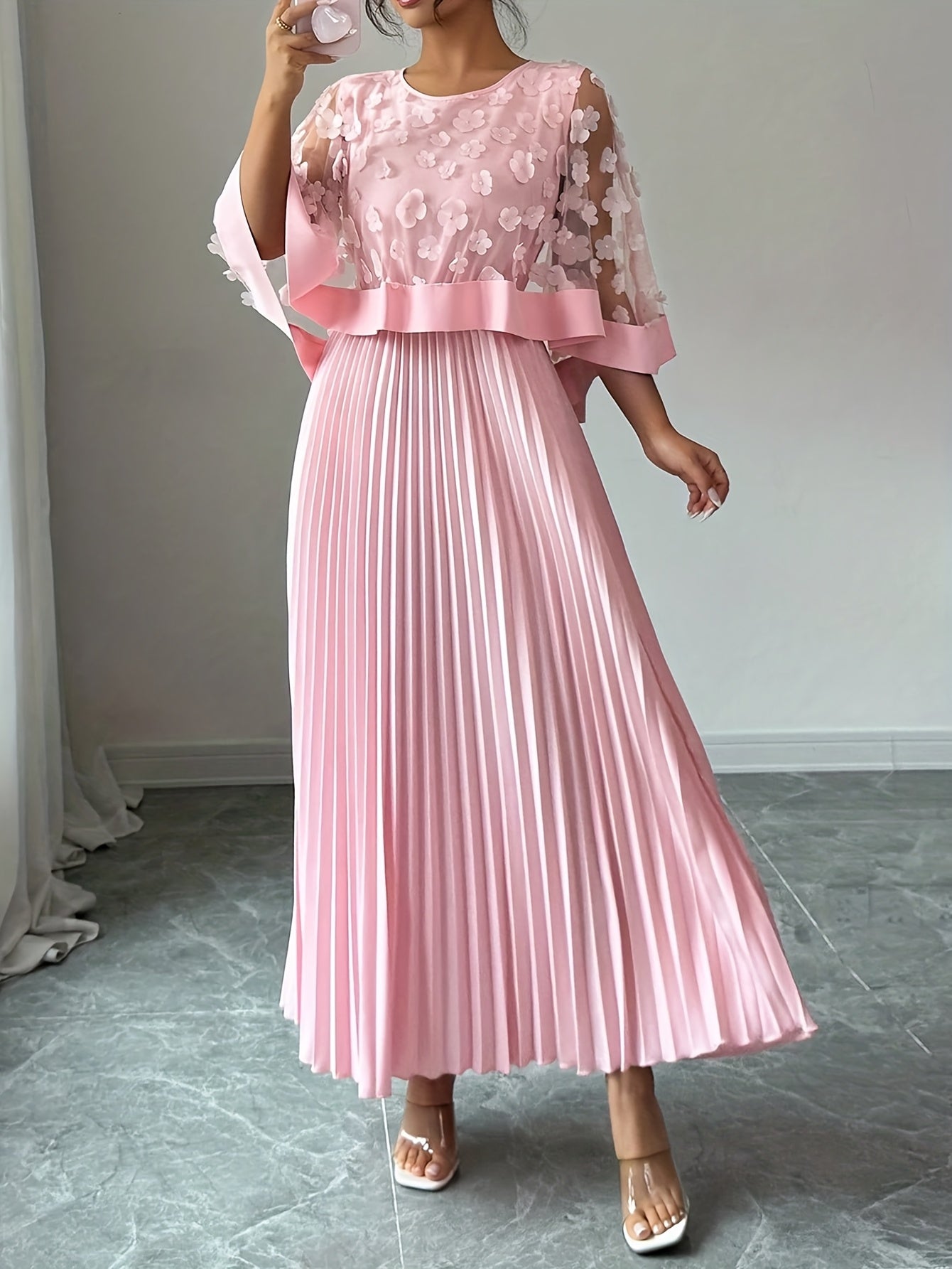 Seraphina fall wedding guest dress - sleeve detail