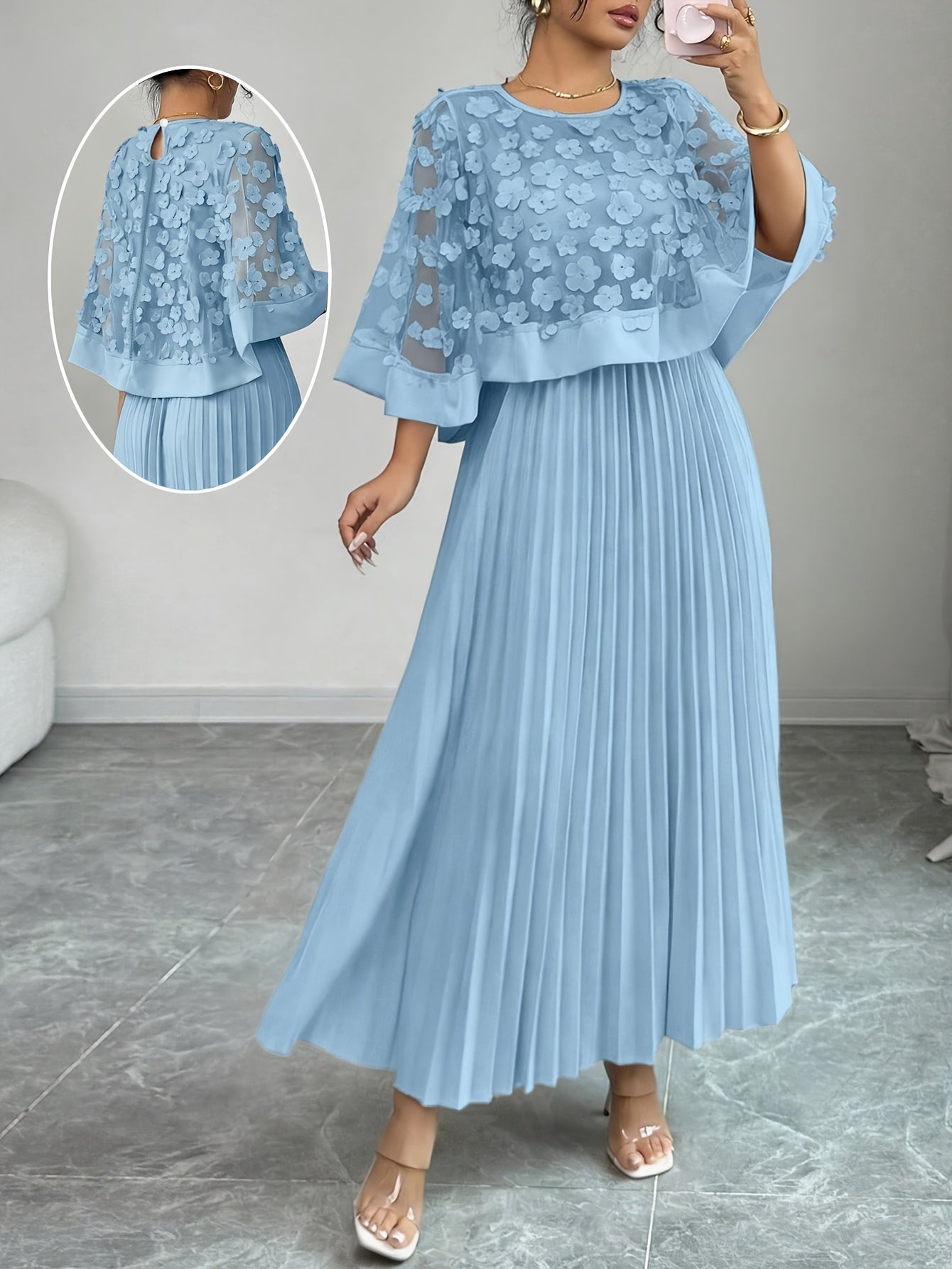 Seraphina fall wedding guest dress - styled outfit 2