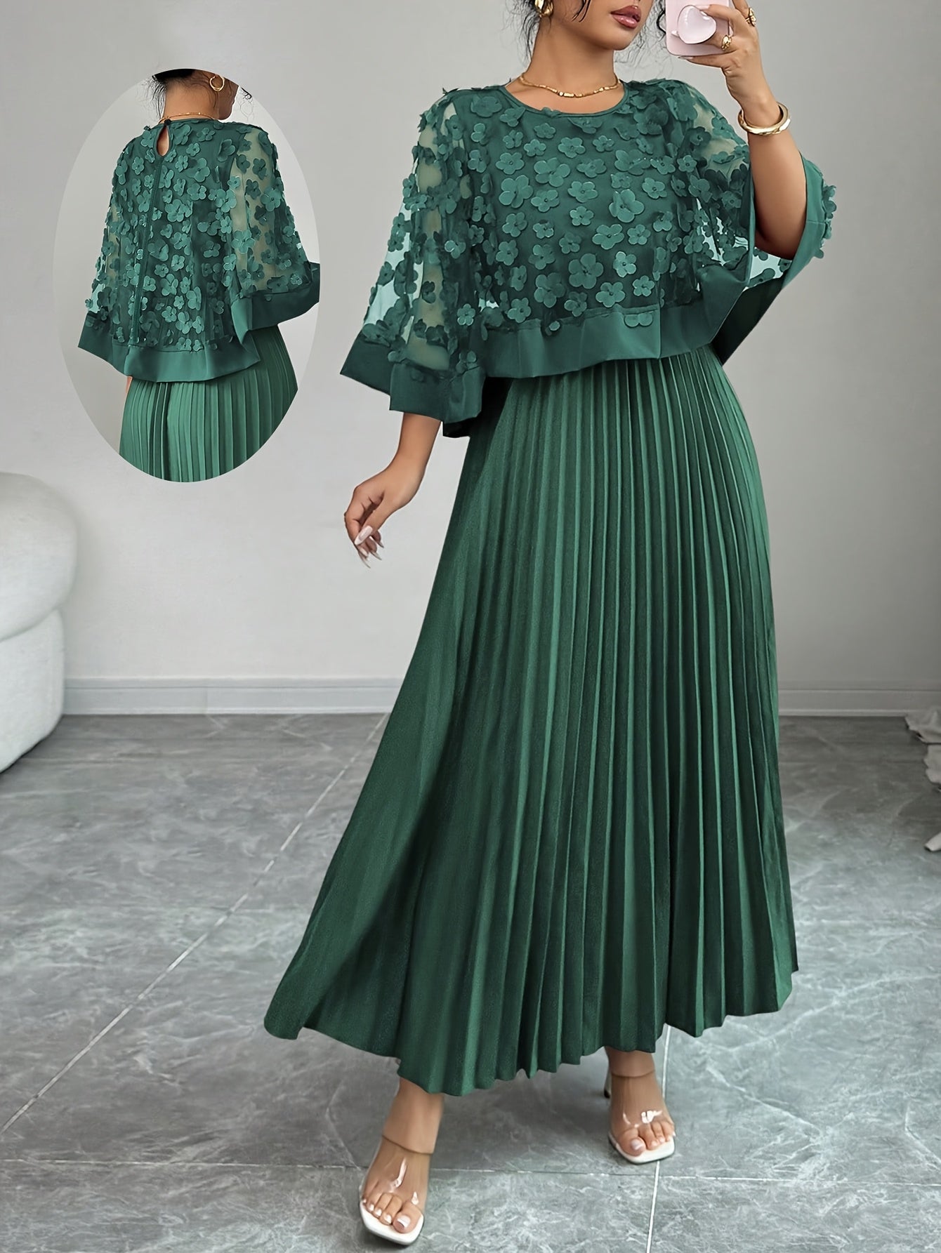 Seraphina fall wedding guest dress - color Burgundy
