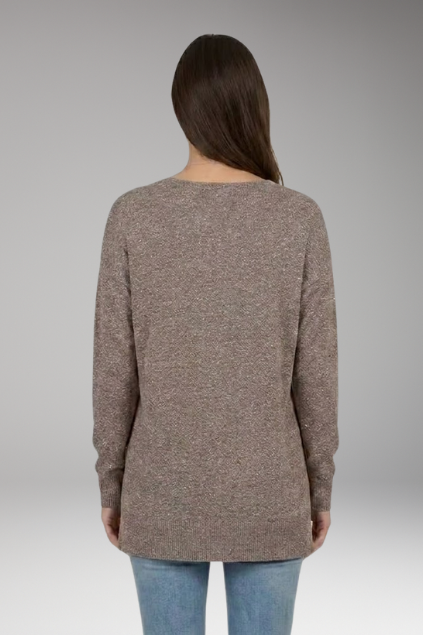 Seraphine V-neck textured knit sweater - additional angle 1