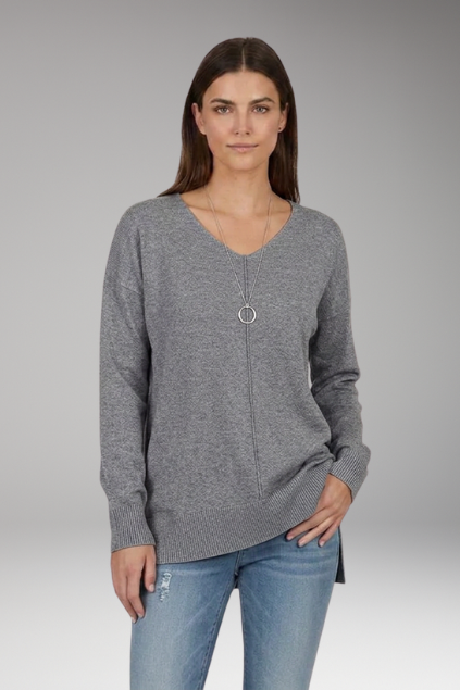Seraphine | V-Neck Textured Knit Sweater