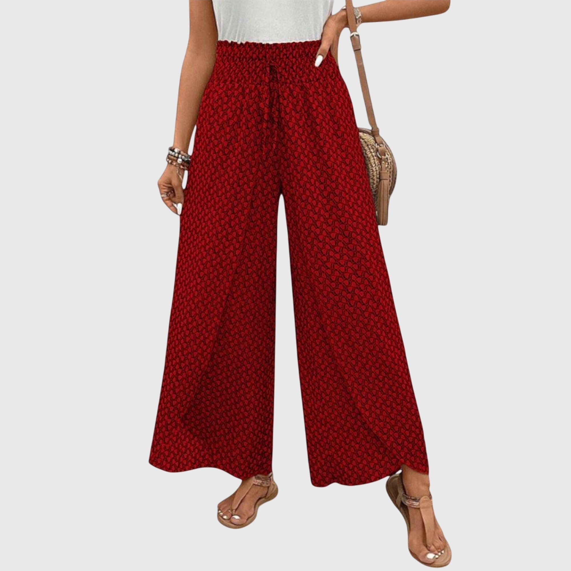 Serena high waist palazzo pants - full look 1