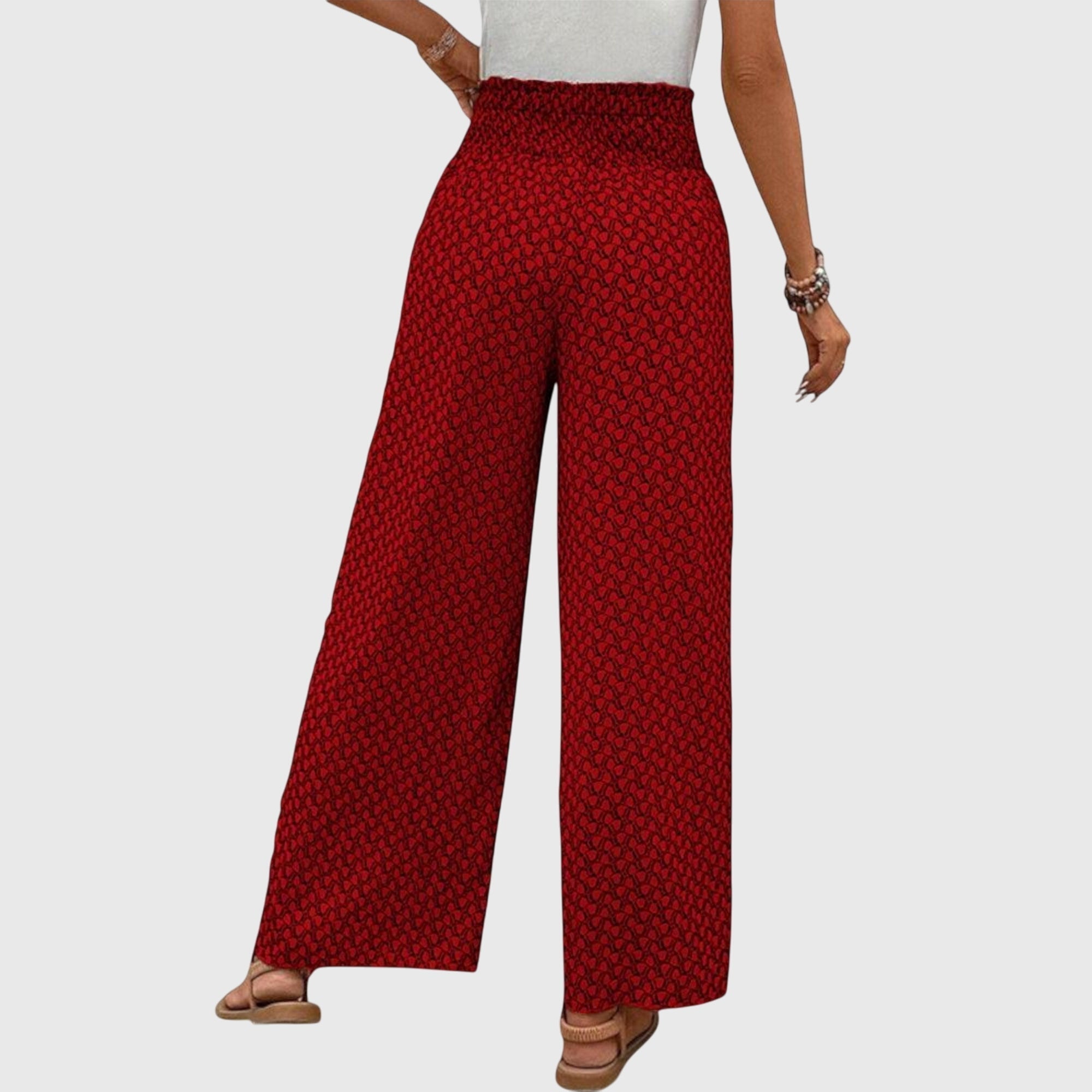 Serena high waist palazzo pants - full look 3