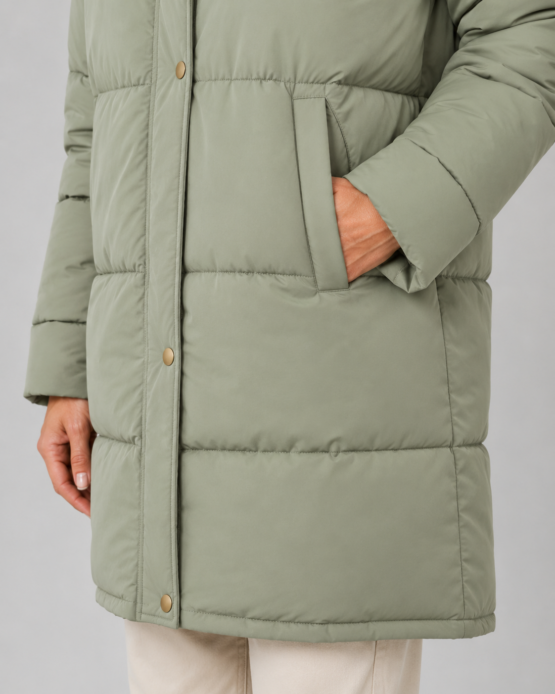 Sharon hooded longline padded puffer coat - color options