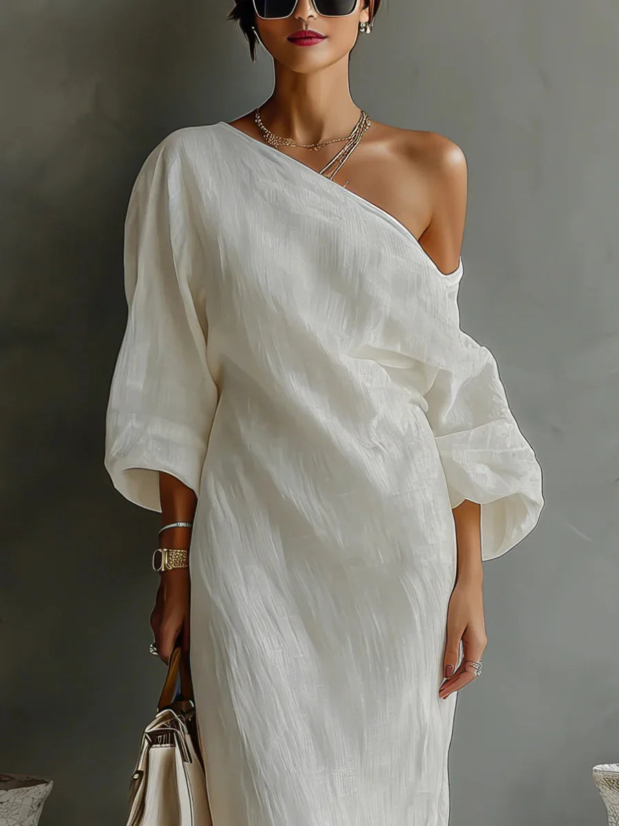 Sheila | Women's One Shoulder Maxi Dress