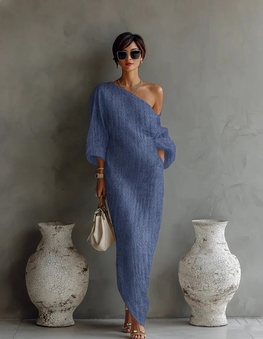 Sheila | Women's One Shoulder Maxi Dress