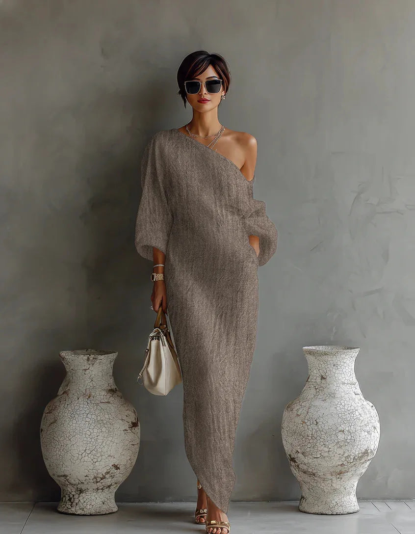 Sheila | Women's One Shoulder Maxi Dress