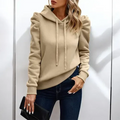 Sieglinde | Ruffle-Sleeve Hooded Sweatshirt