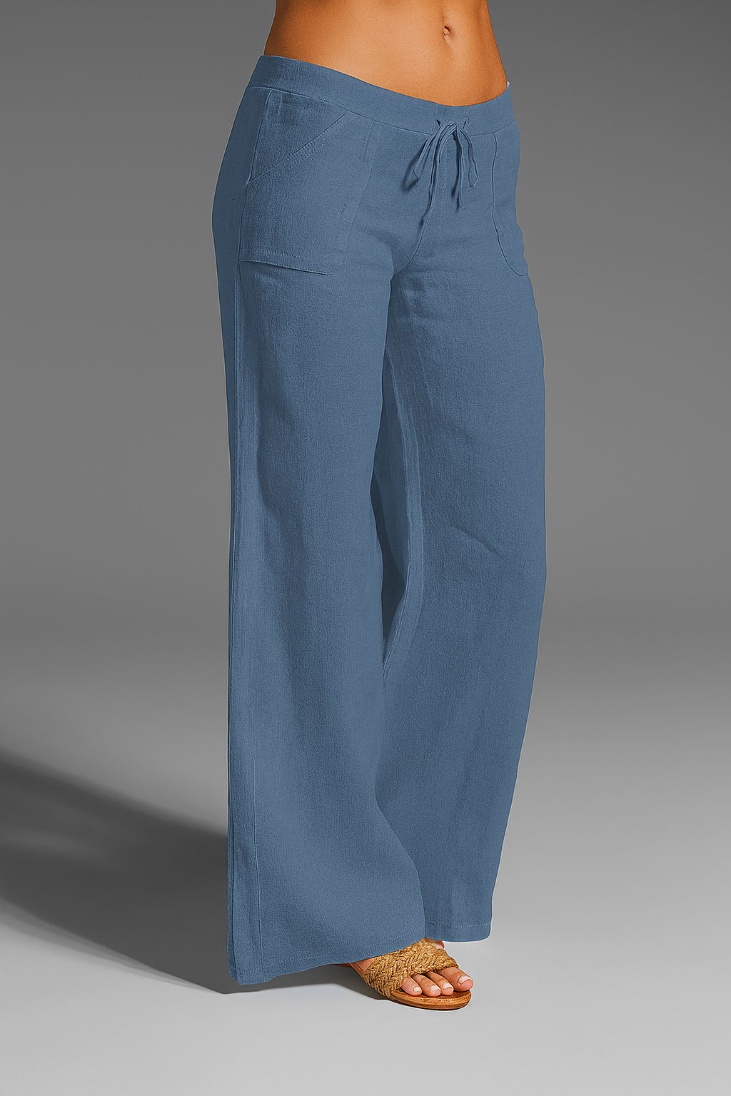 Simone wide leg palazzo pants - side view