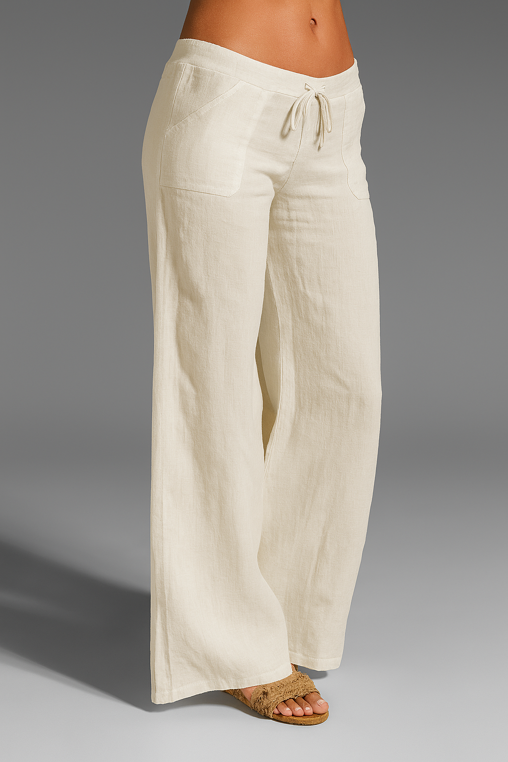 Simone wide leg palazzo pants - full look