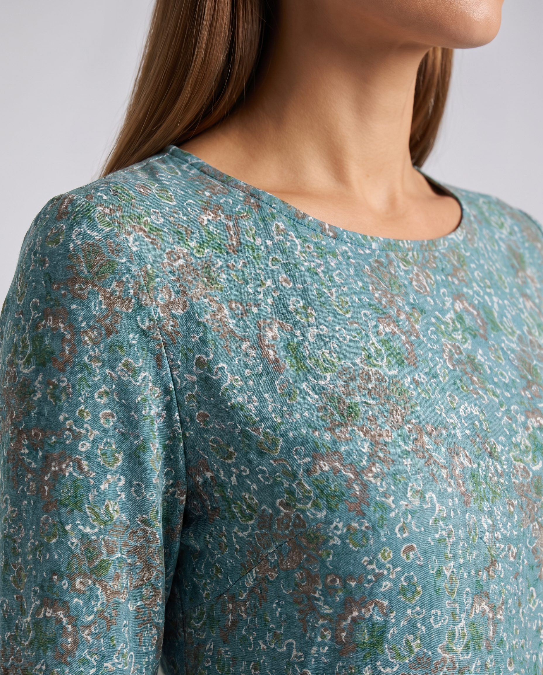 Skye floral print midi dress blue everyday - styled outfit
