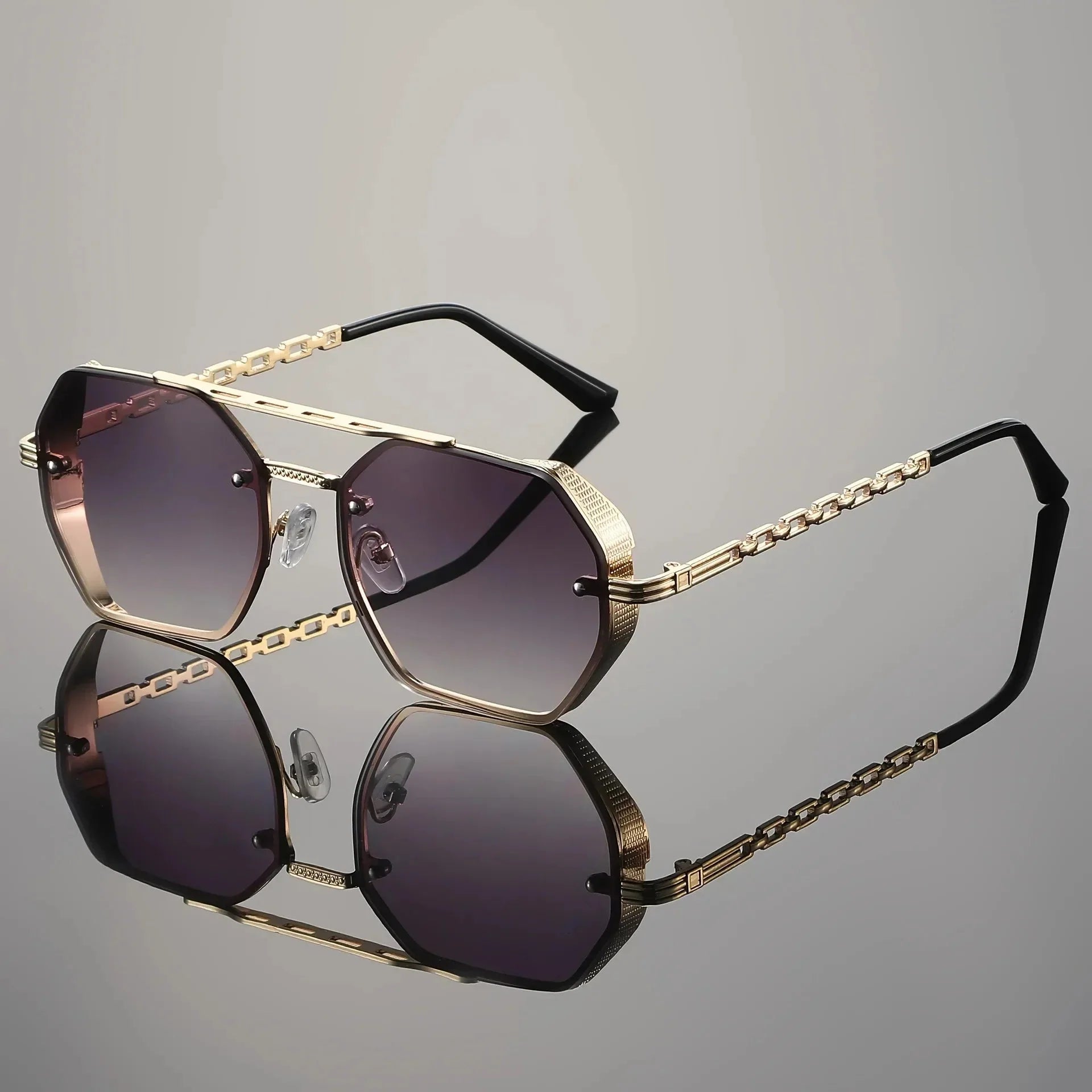 Skyler | Gold-Accent UV400 Sunglasses