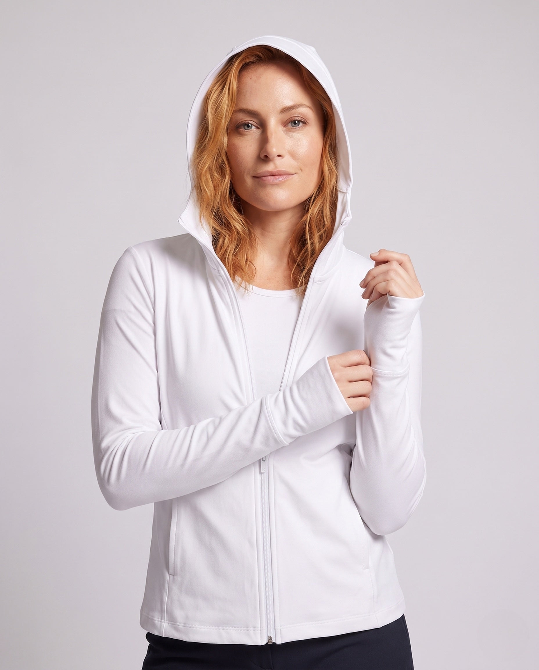 Sophie women's sports jacket - upper body detail