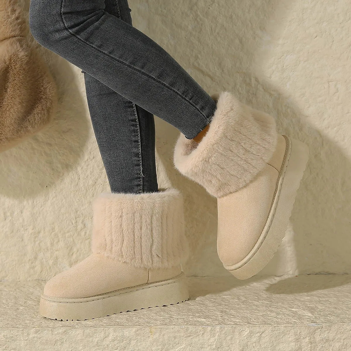 Sorrelia | Plush-Trim Slip-On Snow Boots