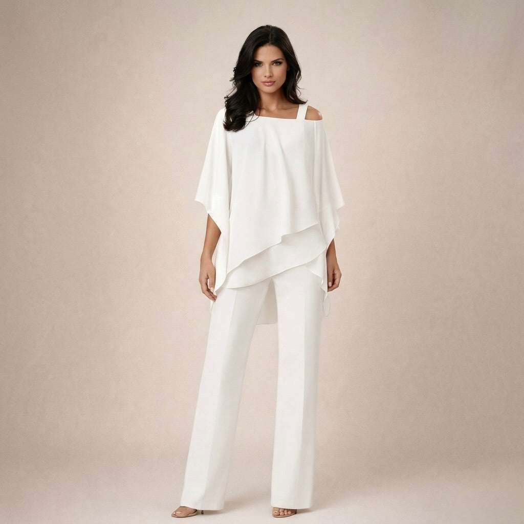 Stephanie | Women's Off Shoulder Wide Leg Set