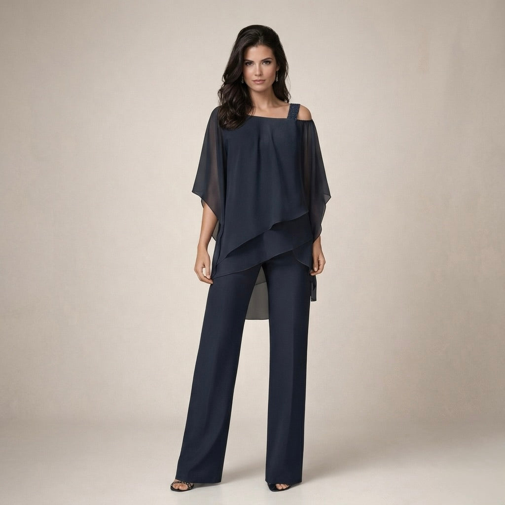 Stephanie | Women's Off Shoulder Wide Leg Set