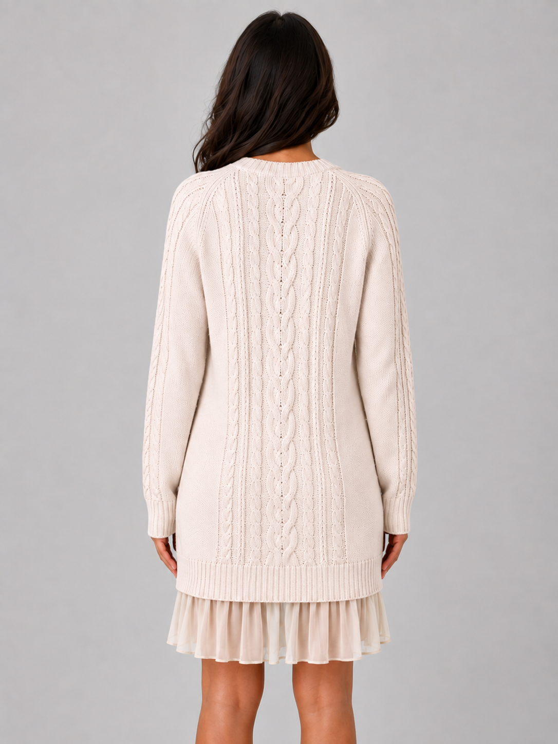Talise | Cable Knit Jumper Mini Dress