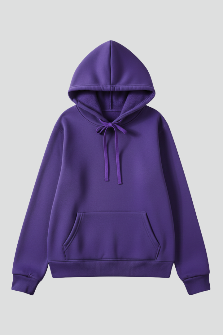 Talulla | Adjustable Hood Ribbed-Hem Hoodie