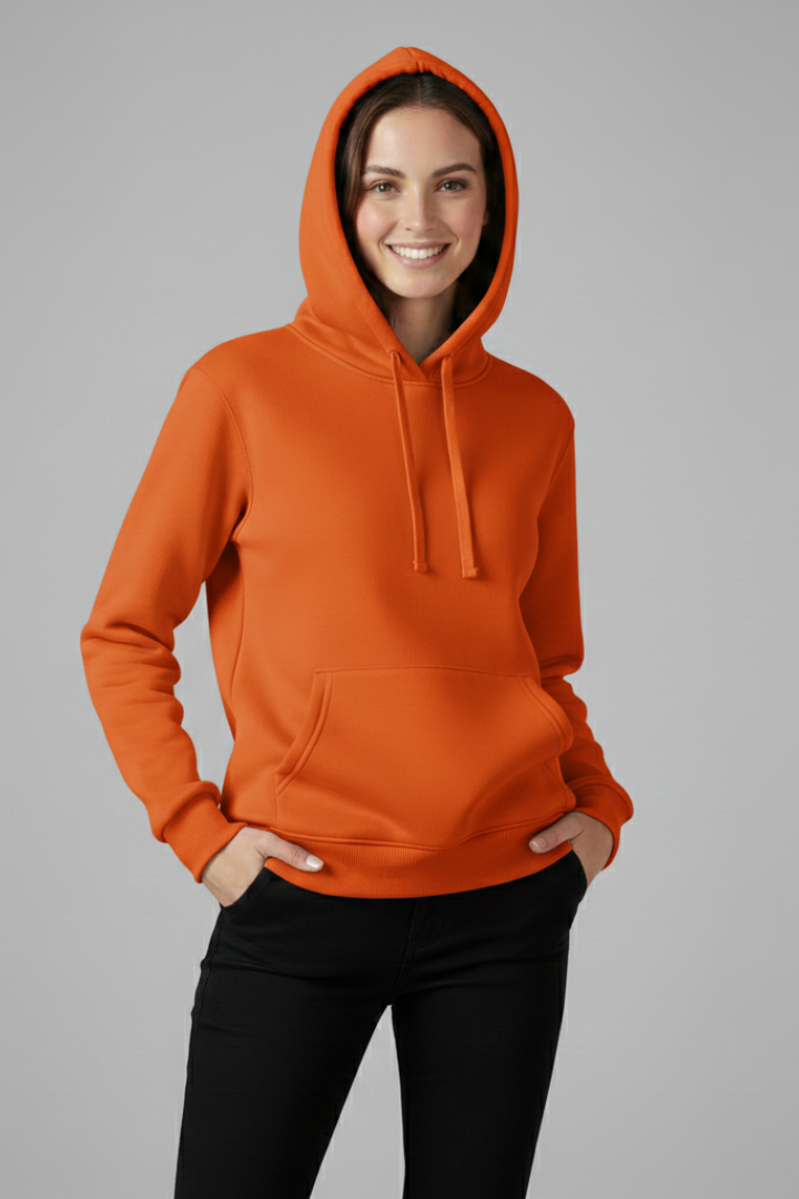 Talulla | Adjustable Hood Ribbed-Hem Hoodie
