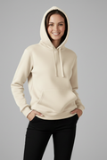 Talulla | Adjustable Hood Ribbed-Hem Hoodie