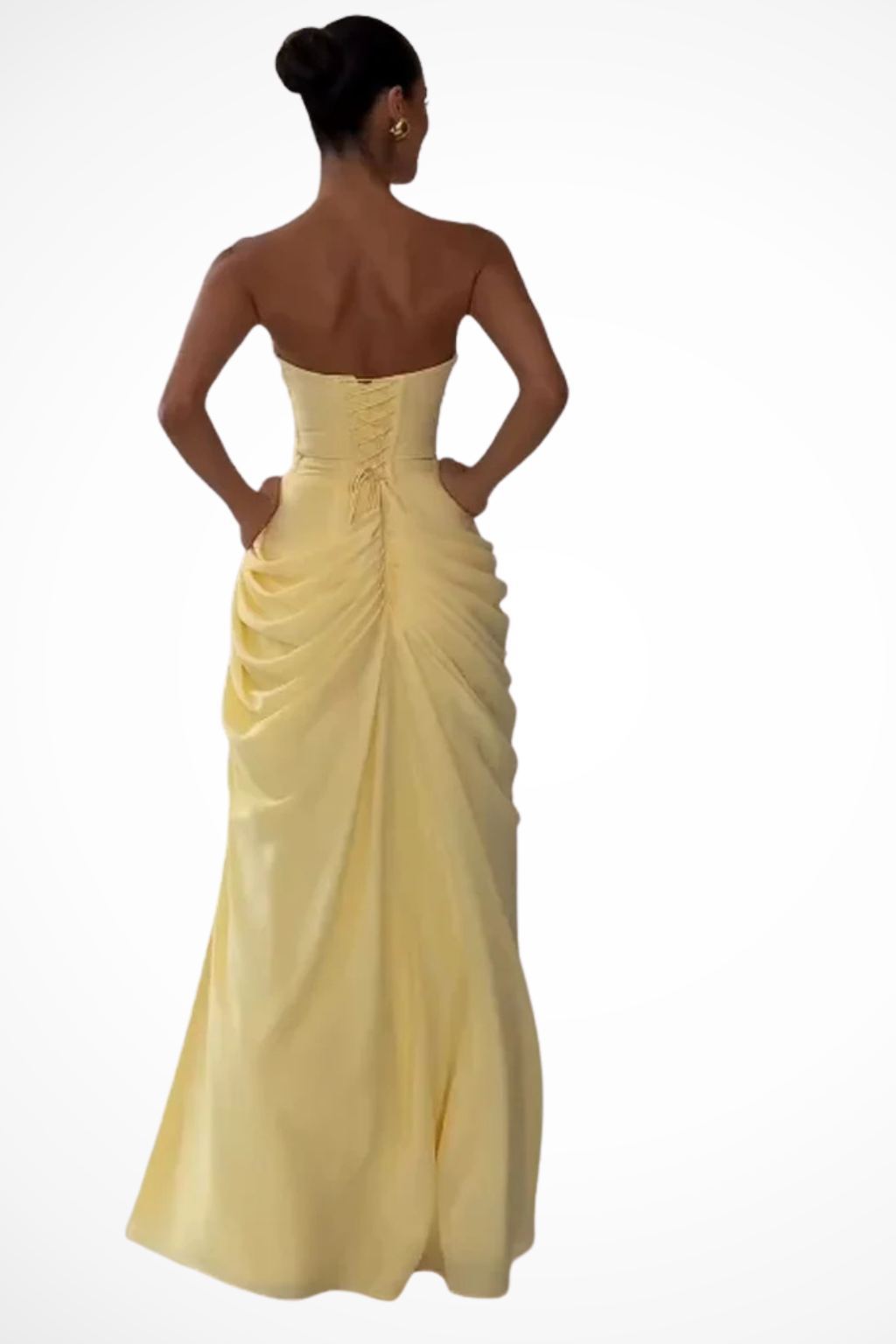 Tamara | Strapless Slit Maxi Dress
