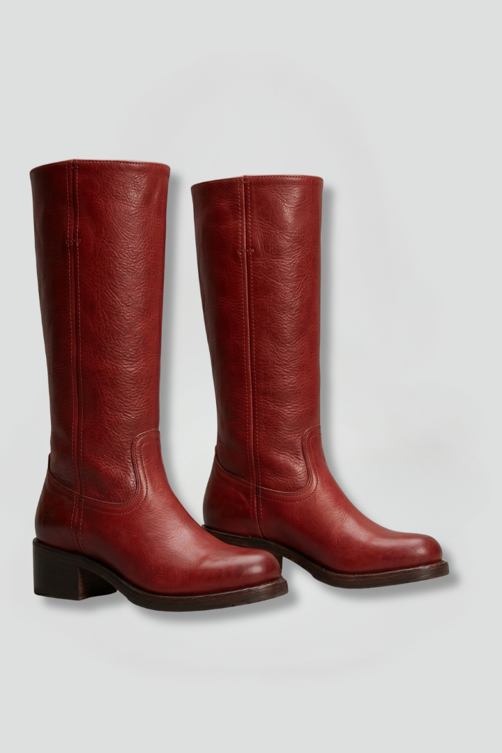 Thalia orthopedic boots with mid calf shaft - color Red