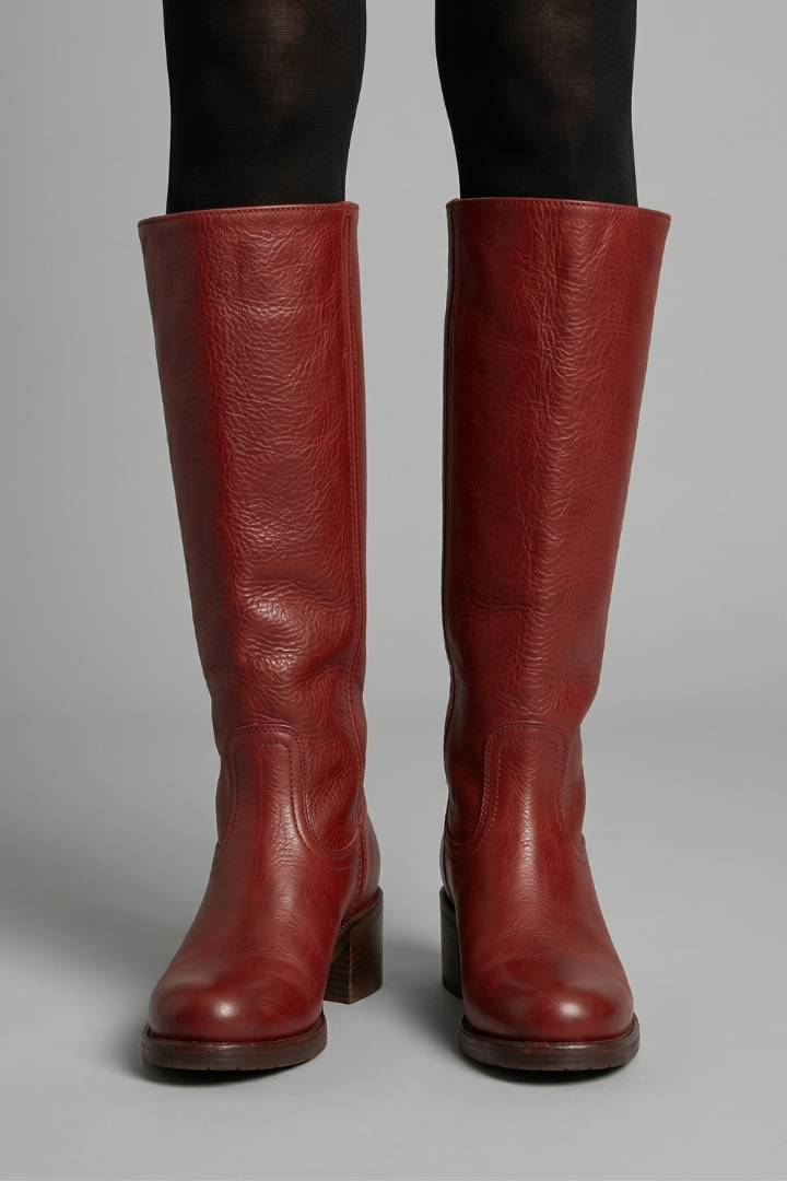 Thalia orthopedic boots with mid calf shaft - color Dark Brown