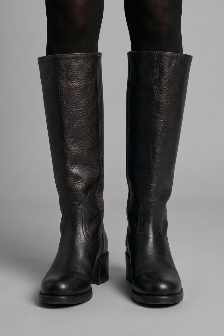 Thalia orthopedic boots with mid calf shaft - styled outfit