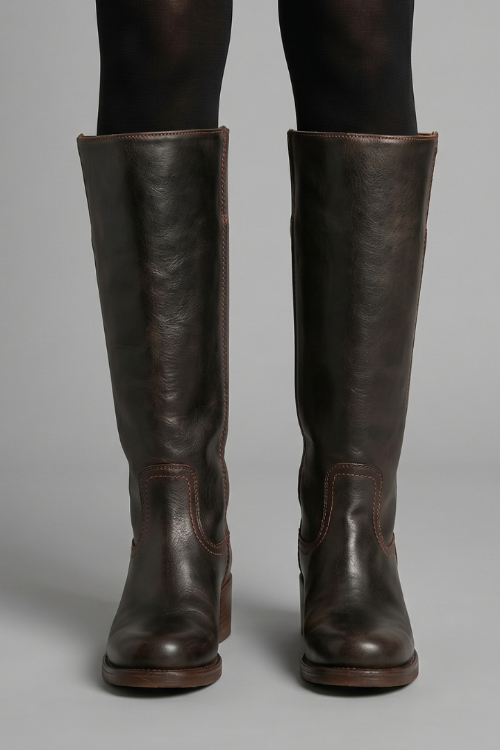 Thalia orthopedic boots with mid calf shaft - close up