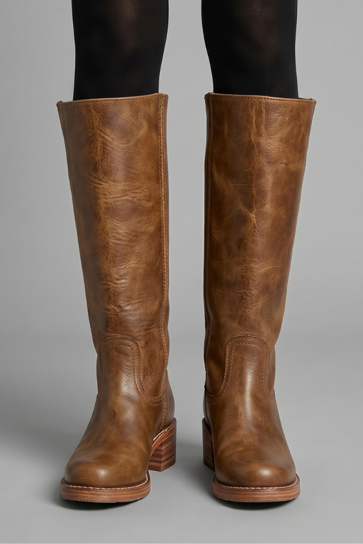 Thalia orthopedic boots with mid calf shaft - detail view