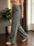 Thea | Elegant High-Waist Wide-Leg Trousers