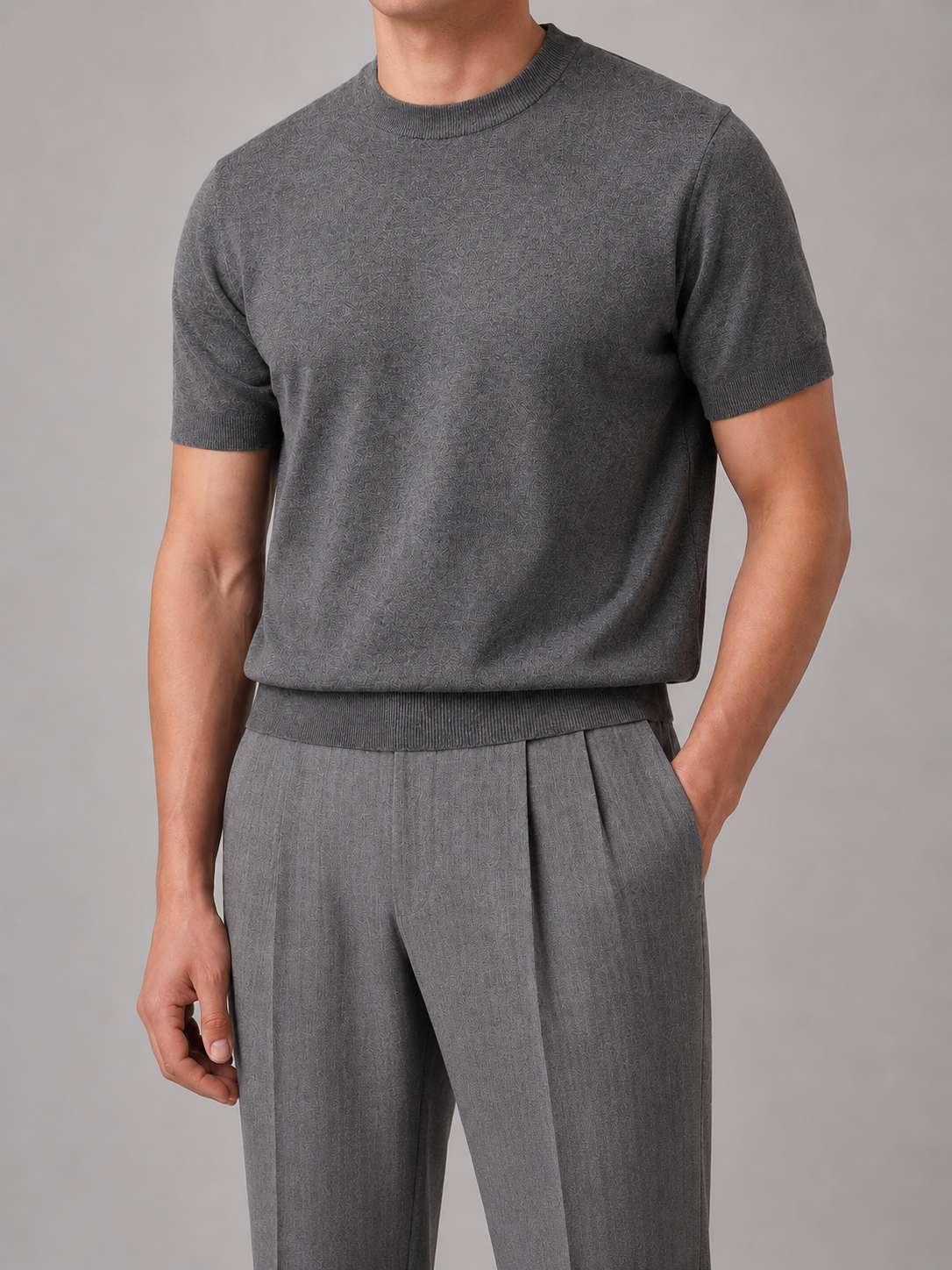 Theodore | Casual Short Sleeve Knit T-Shirt