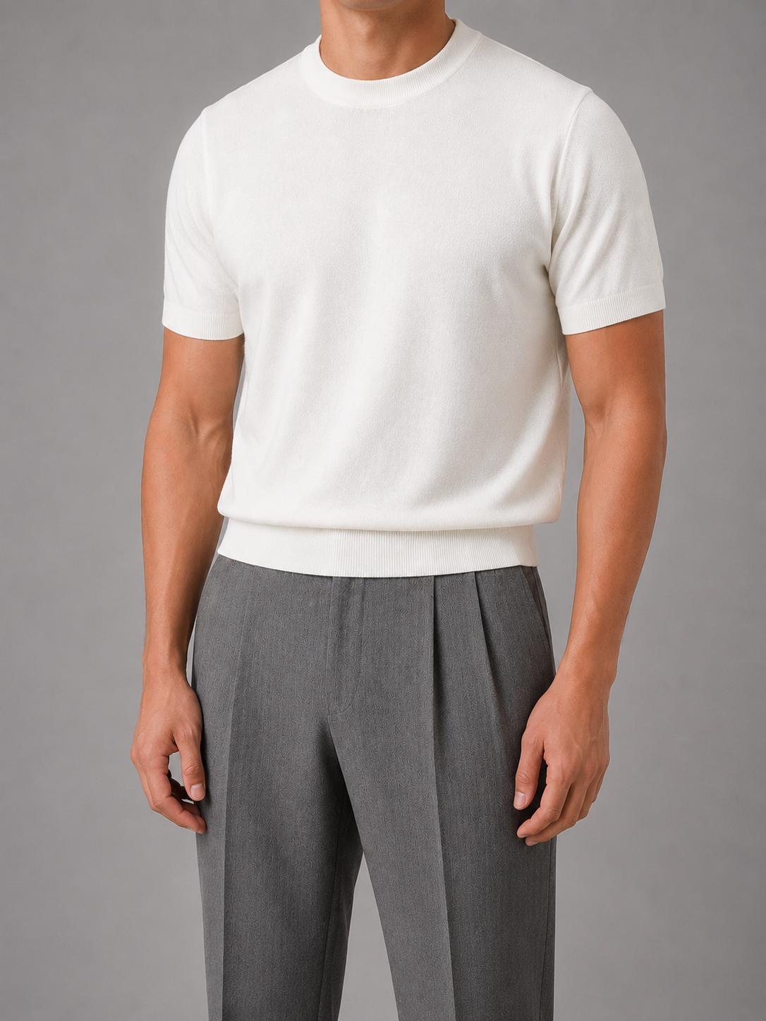 Theodore | Casual Short Sleeve Knit T-Shirt