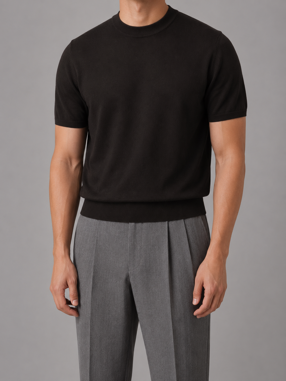 Theodore | Casual Short Sleeve Knit T-Shirt