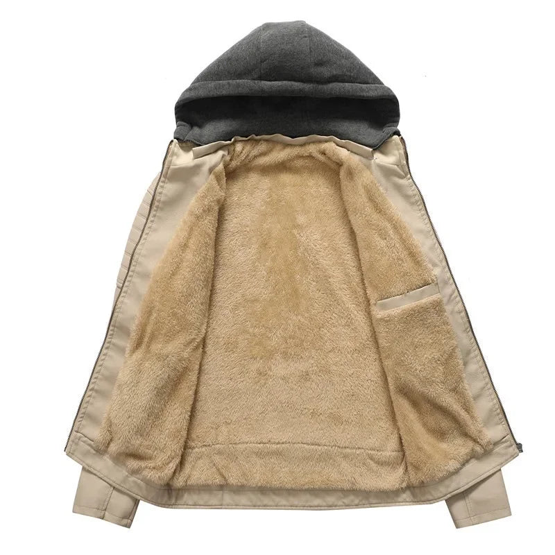 Thorald | Quilted Hooded Moto Jacket