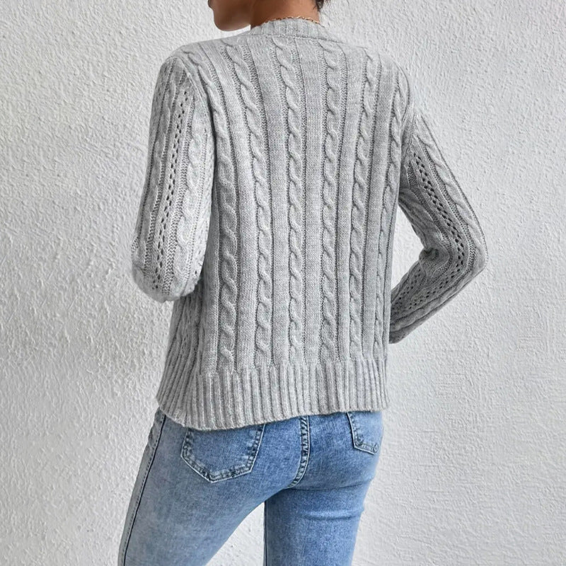 Tilda textured button-up cardigan, view 4