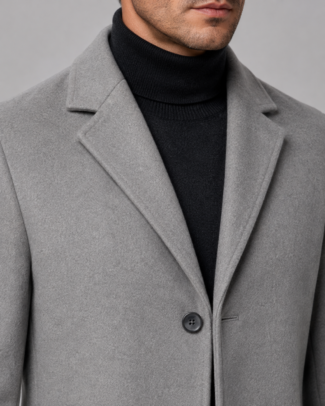 Timothy single-breasted wool coat notch lapel - color options