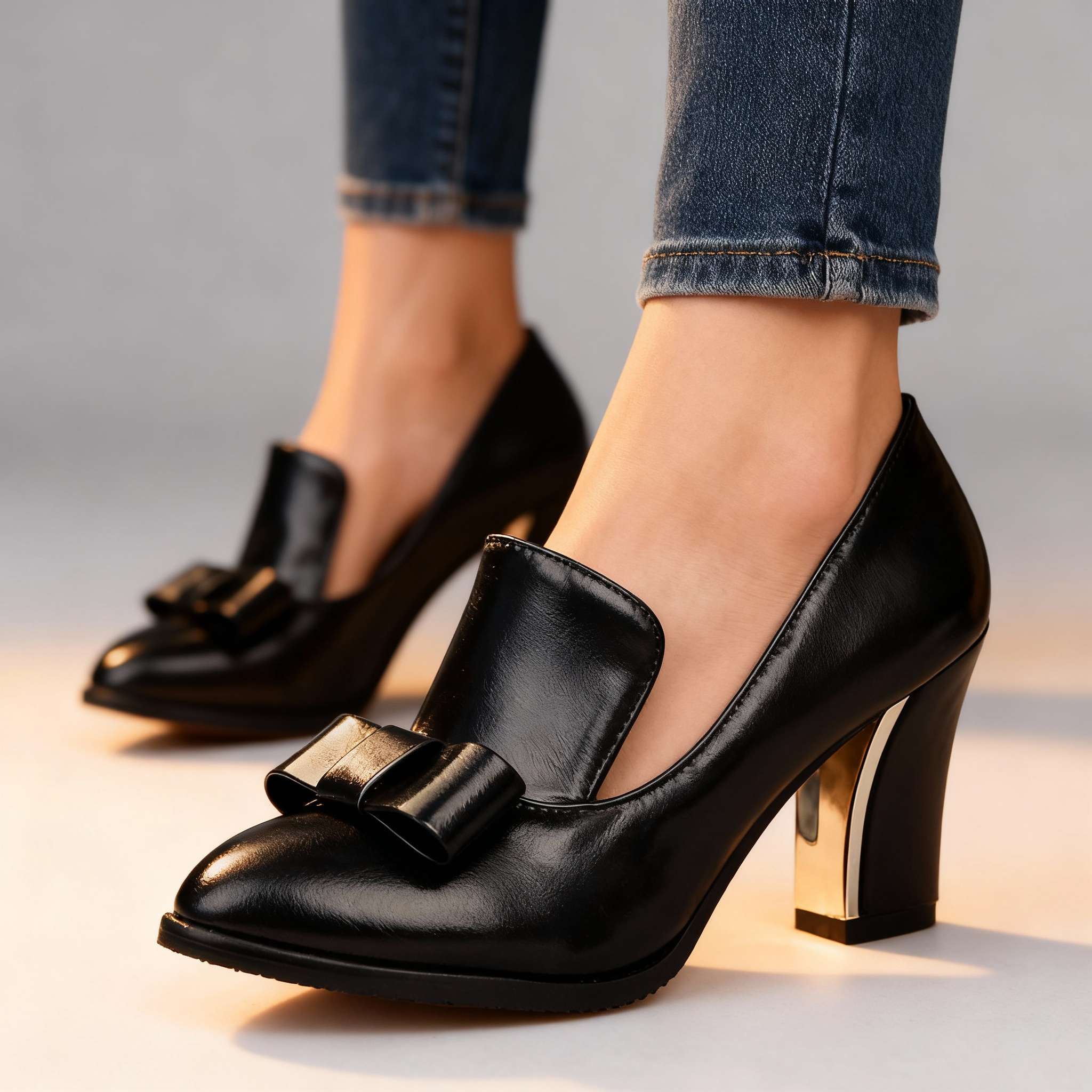 Tonya | Classic Bow Heels
