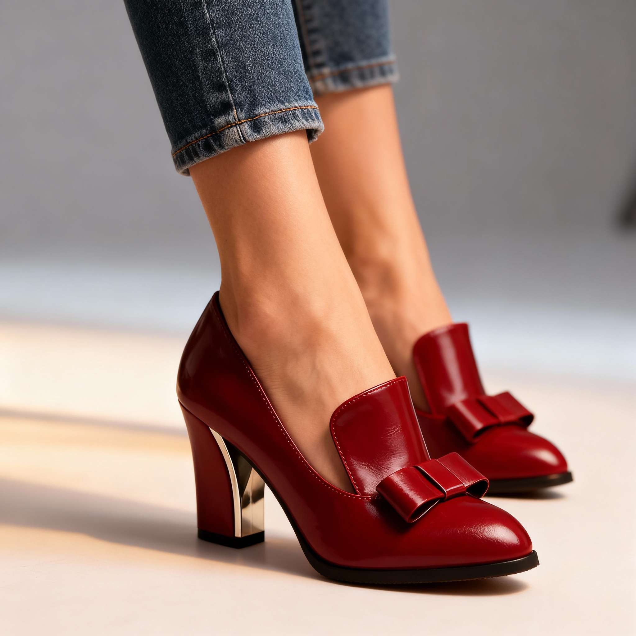 Tonya | Classic Bow Heels