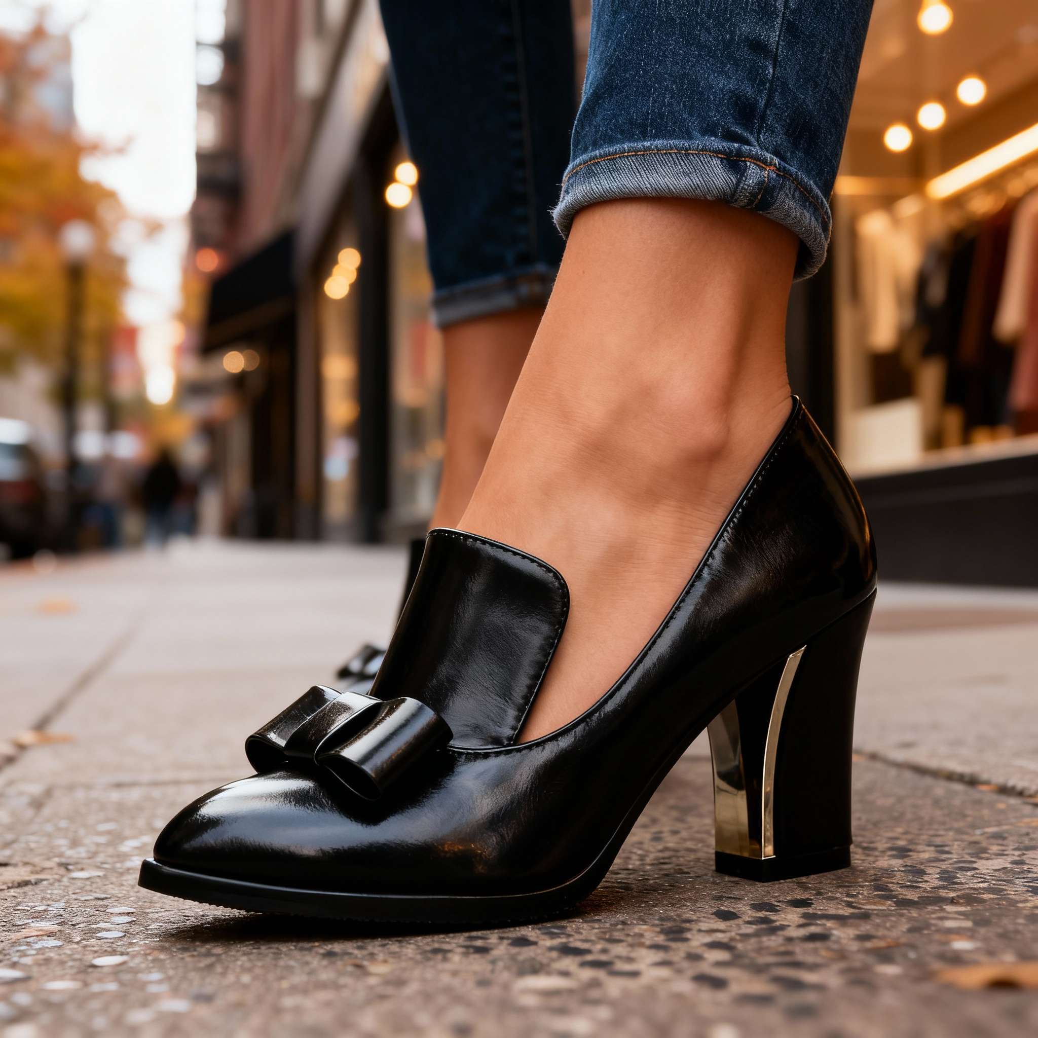 Tonya | Classic Bow Heels