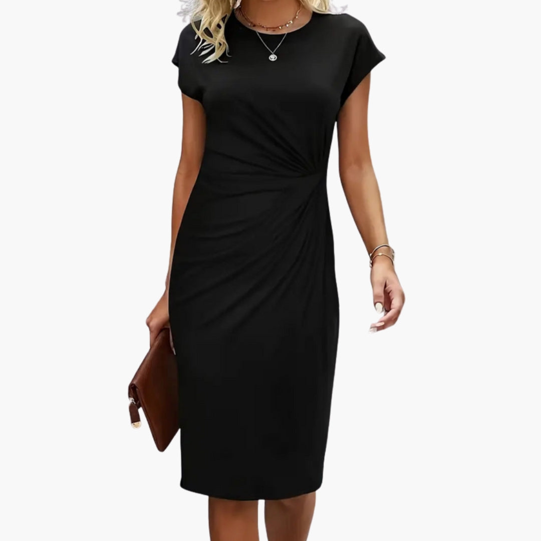 Tracy | Women's Round Neck Midi Dress