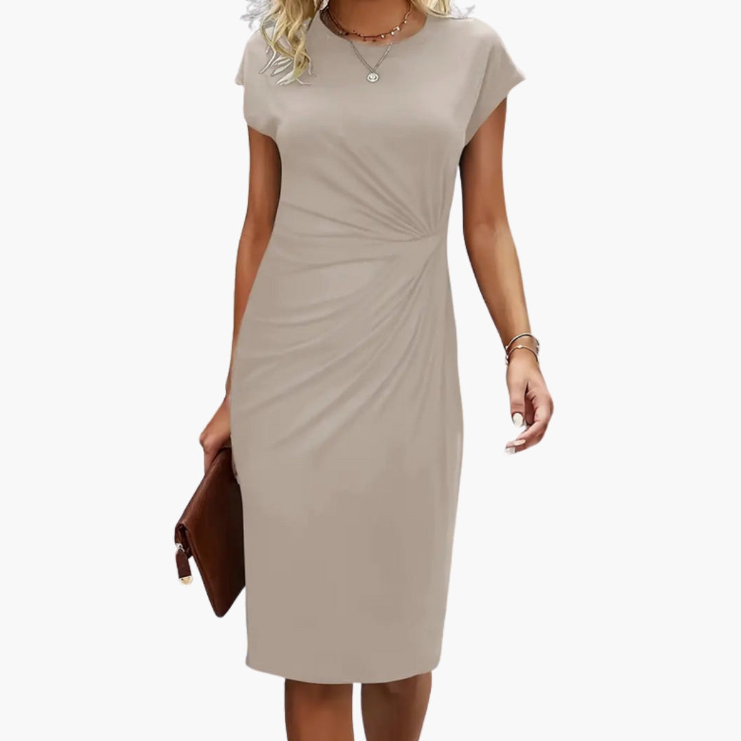 Tracy | Women's Round Neck Midi Dress