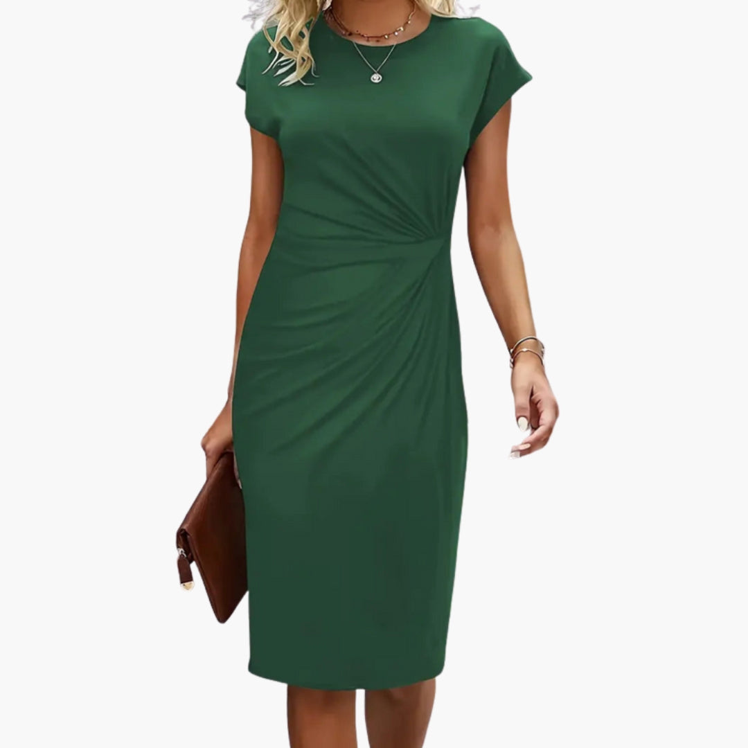 Tracy | Women's Round Neck Midi Dress