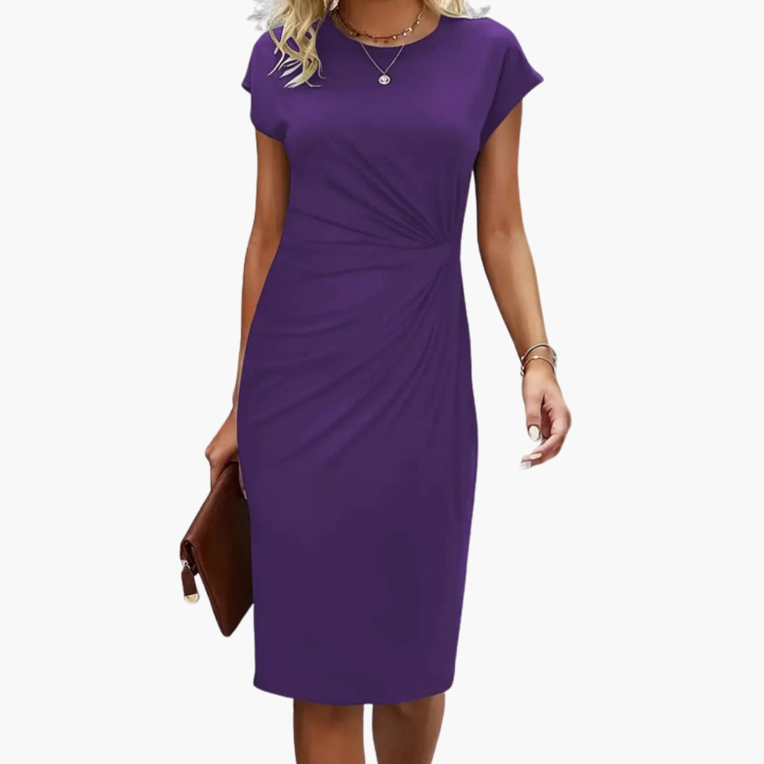 Tracy | Women's Round Neck Midi Dress