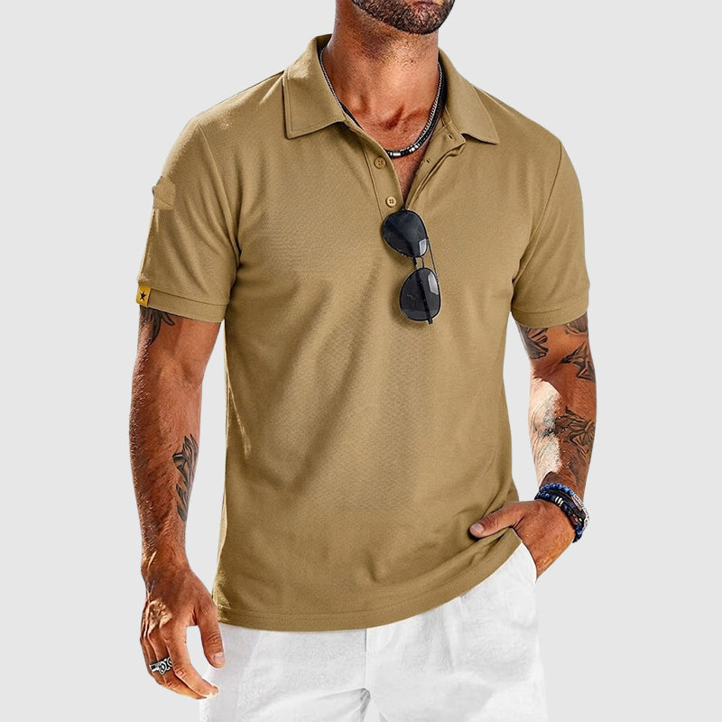 Tyler | Textured Performance Polo Shirt