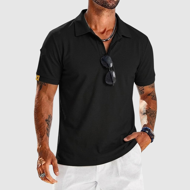 Tyler | Textured Performance Polo Shirt