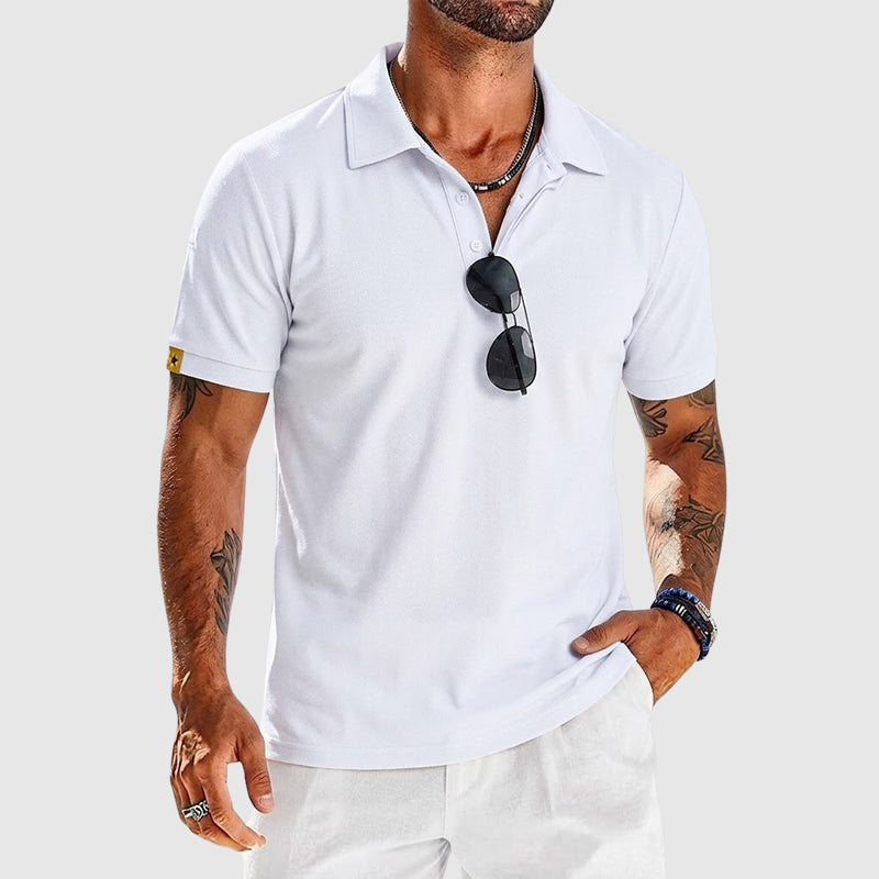 Tyler | Textured Performance Polo Shirt